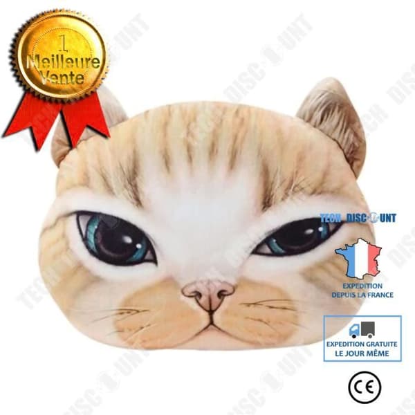 TD® Rolig 3D Cat Print Kudde Kudde Kreativ Söt Fylld Docka Present Heminredning 15345245