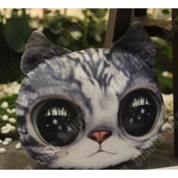 TD® 3D Cat Cushion Creative Söt presenthem Bekvämt