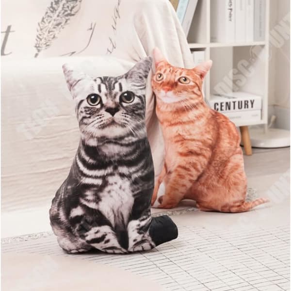 TD® 3D Cat Print Creative Cushion Söt plyschleksak presenthem