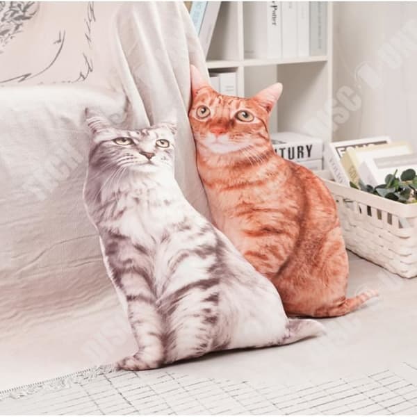 TD® 3D Cat Print Creative Cushion Söt plyschleksak presenthem