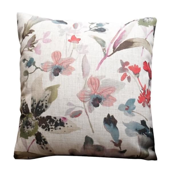Kudde - Ej specificerad - 45x45 cm - Nordisk stil - Växtblommatryck - Avtagbart fodral
