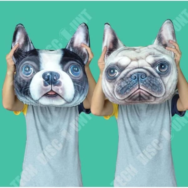 TD® Rolig 3D Dog Print Kudde Kreativ Söt Uppstoppad Docka Present Heminredning 242343939