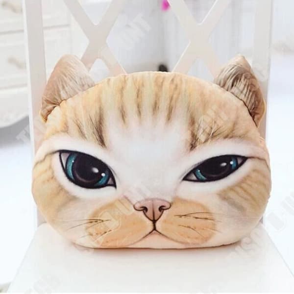 TD® Rolig 3D Cat Print Kudde Kudde Kreativ Söt Fylld Doll Present Hem
