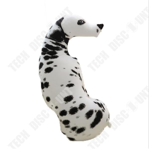 TD® 3D Dog Print Cushion Creative Cute Plysch Doll Present En mycket mjuk hundkudde Färg: vit hund