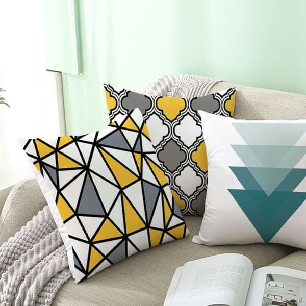 TD® Modernt geometriskt mönster Kuddfodral i bomull Idealisk - Heminredning Modern stil Maskintvättbar