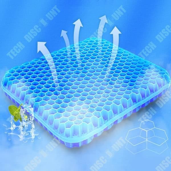 TD® Honeycomb gel äggkudde kontor andas kylande sommar stillasittande silikon is kyldyna förtjockning