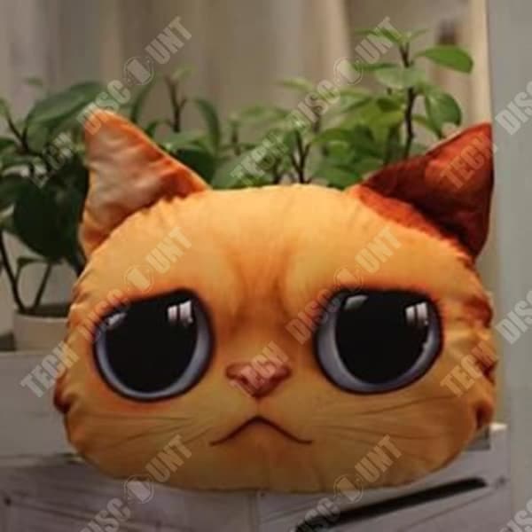 TD® Rolig 3D Cat Print Kudde Kudde Kreativ Söt Fylld Docka Present Heminredning