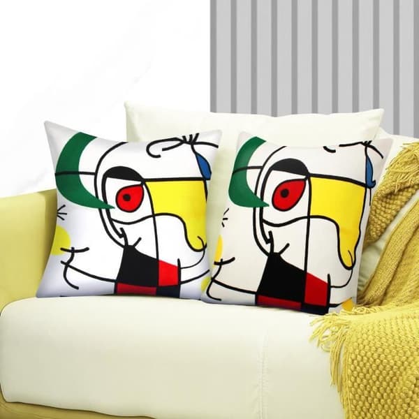Set med 2 Kuddöverdrag 45x45 cm Broderade Art Enigma
