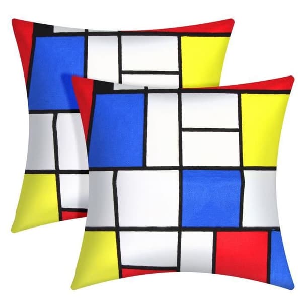 Set med 2 Kuddöverdrag 45x45 cm Broderade Art Harmonia