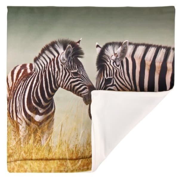 Sats med 2 Kuddöverdrag 40x40 cm Zebra Mönster