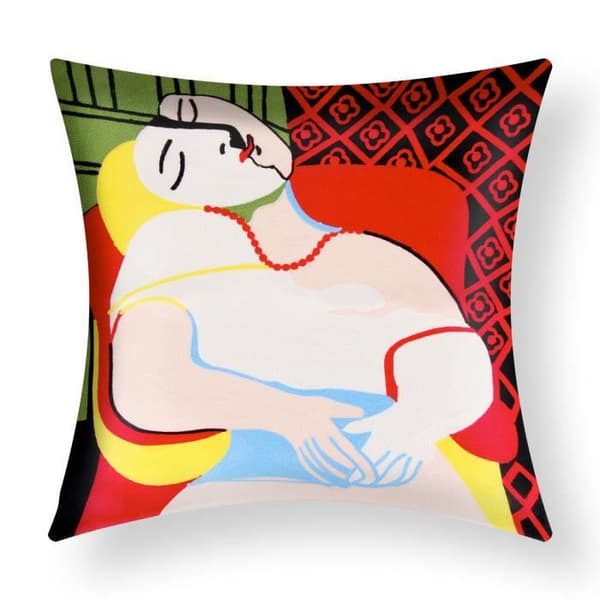 Set med 2 Kuddfodral 45x45 cm Broderade Art Emeris