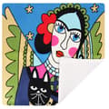 Miniatyrbild 4 av 4: Sats med 2 Kuddöverdrag 45x45 cm Broderade Art Phantura