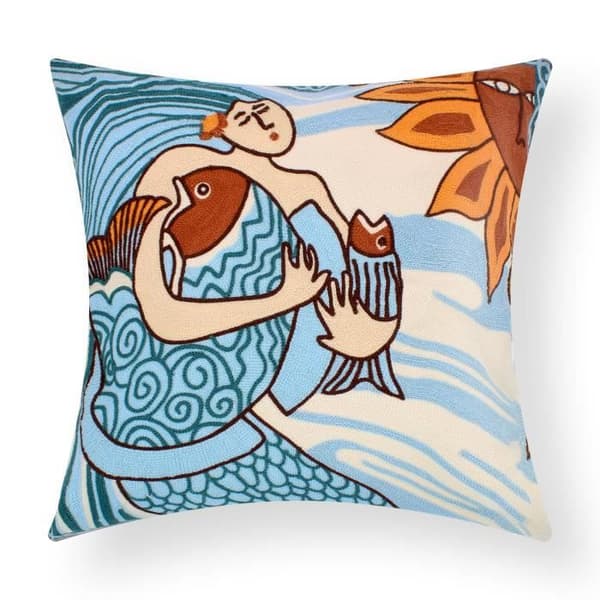 Set med 2 Kuddöverdrag 45x45 cm Broderade Art Sunna