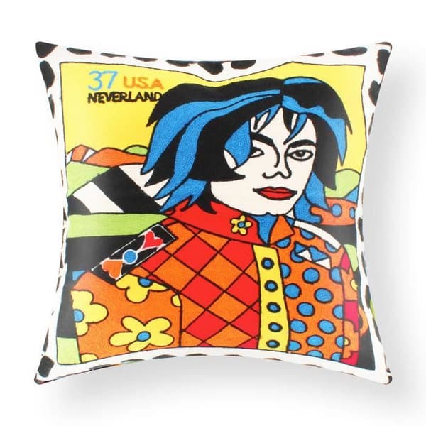 Set med 2 Kuddöverdrag 45x45 cm Broderade Art USA Neverland