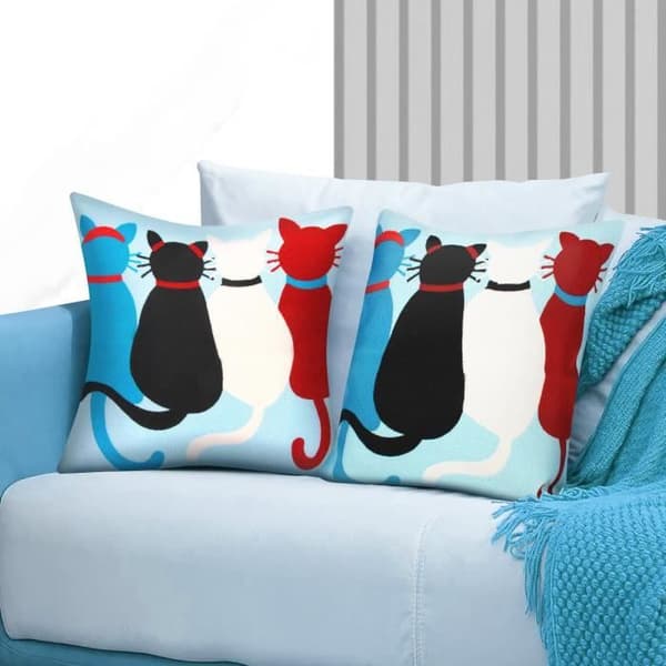 Set med 2 Kuddöverdrag 45x45 cm Broderade Art Orphia