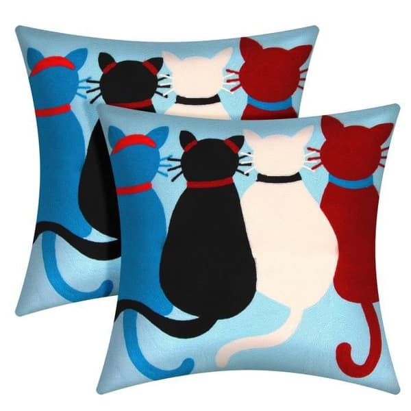 Set med 2 Kuddöverdrag 45x45 cm Broderade Art Orphia