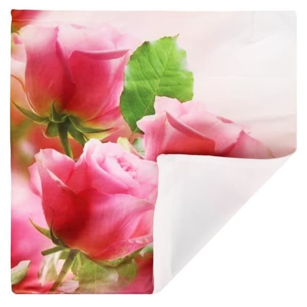 Set med 2 Kuddöverdrag 40x40 cm Mönster Rosbukett