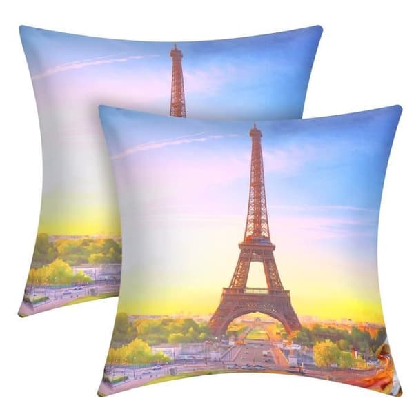 Set med 2 Kuddfodral 40x40 cm Motiv Utsikt Panorama