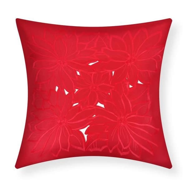 Set med 2 Kuddöverdrag 40x40 cm Broderad Floral Tyg