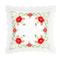 Miniatyrbild 1 av 4: Sats med 2 Kuddfodral 40x40 cm Broderad Blomstertavla