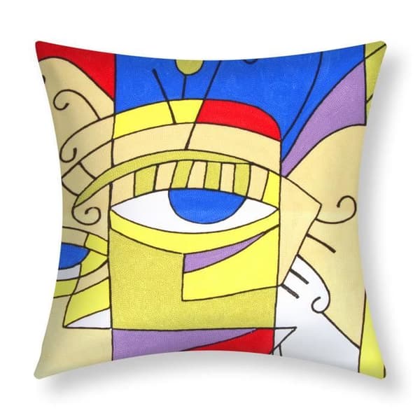 Set med 2 Kuddöverdrag 45x45 cm Broderade Art Mystea