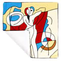 Miniatyrbild 4 av 4: Set med 2 Kuddöverdrag 45x45 cm Broderade Art Melodia Flerfärgad