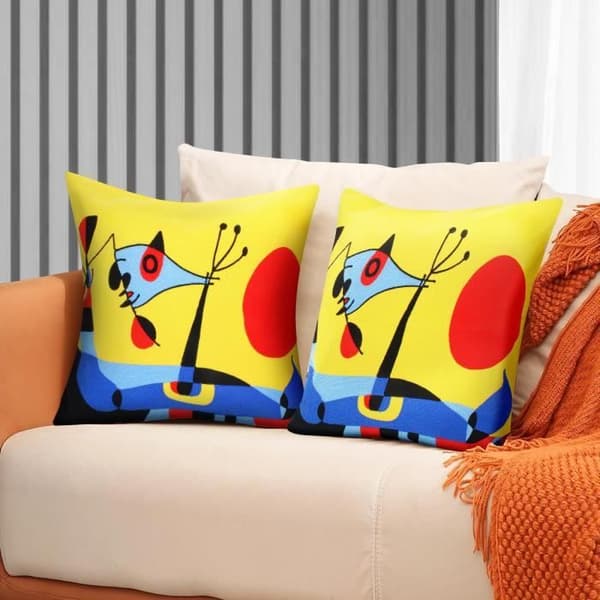 Set med 2 Kuddöverdrag 45x45 cm Broderade Art Solea