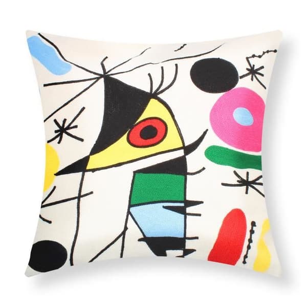 Set med 2 Kuddöverdrag 45x45 cm Broderade Art Olina