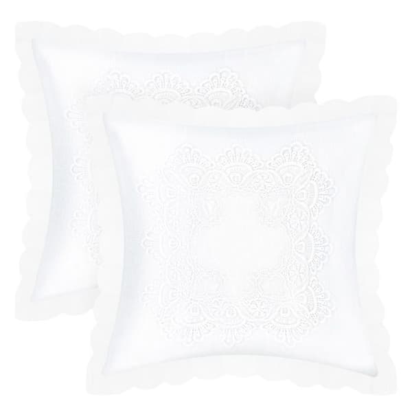 Paket med 2 Kuddöverdrag 40x40 cm Broderad