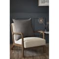 Miniatyrbild 2 av 2: Coussin avtagbart "Sixtine" 60 x 60 cm Papillon-effekt - Sixtine Ardoise
