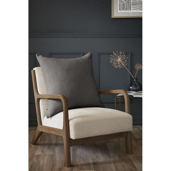 Coussin avtagbart "Sixtine" 60 x 60 cm Papillon-effekt - Sixtine Ardoise