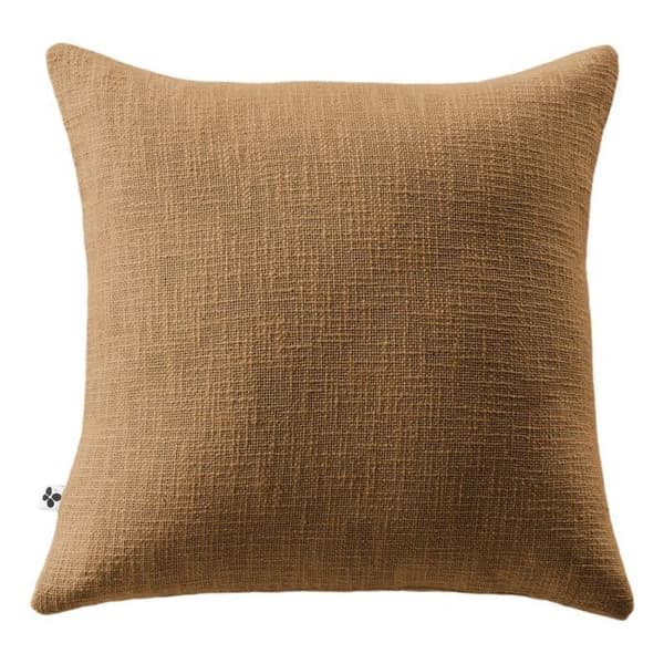 Cushion with removable cover "Sixtine" 45 x 45 cm L'effet Papillon - Sixtine Camel