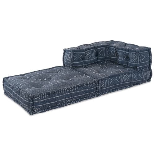 Modulär Puff Indigo 70x70x54 Tyg