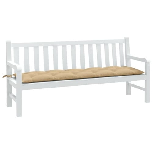 Bänkdyna melerad beige 180x50x7 cm tyg