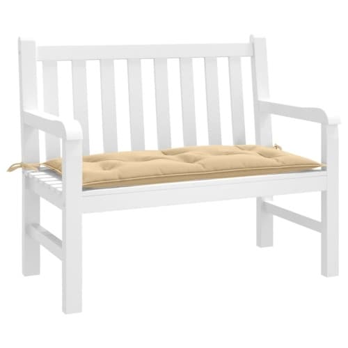 Bänkdyna melerad beige 100x50x7 cm tyg