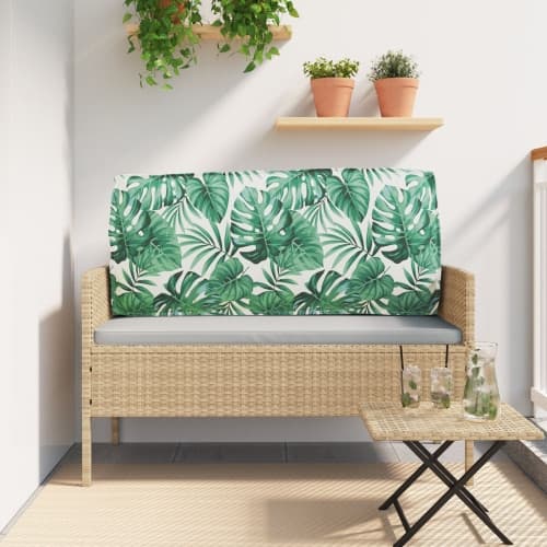 Pallkudde för ryggstöd Bladmönster 120x40x12 cm Oxford-tyg