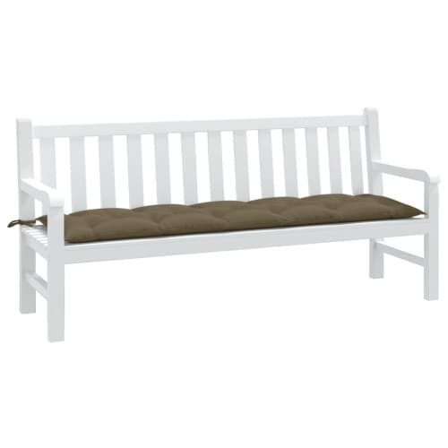 Bänkdyna melerad taupe 180x50x7 cm tyg