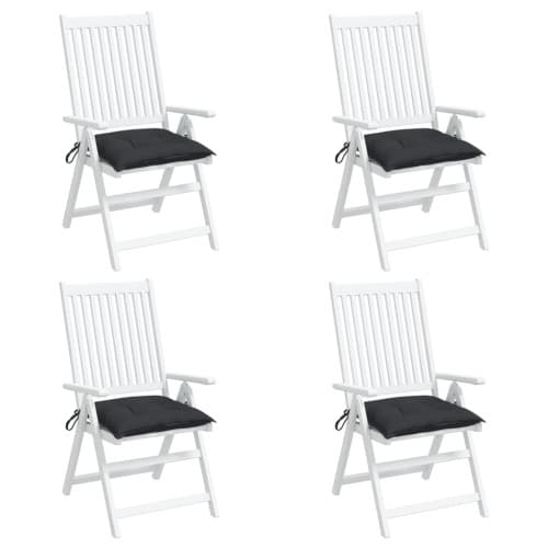 Palldynor 4 st svart 50x50x7 cm oxfordtyg