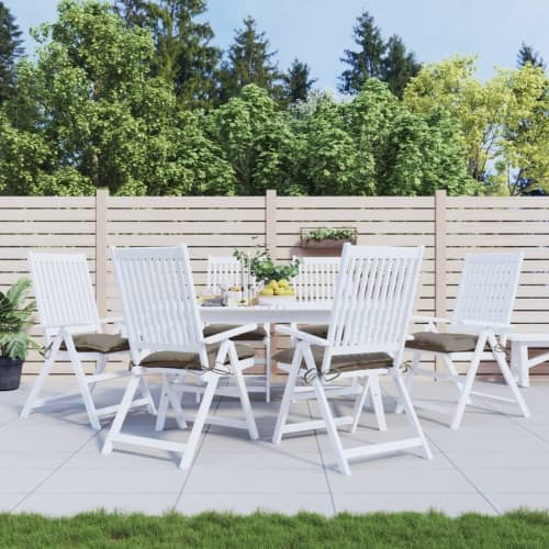 Stolsdynor 6 st taupe 40x40x7 cm oxfordtyg