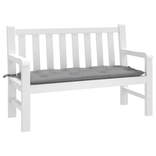 Bänkdyna för trädgården grå 120x50x7 cm oxfordtyg