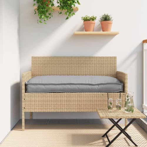 Utemöbelkudde Grå Polyester 120 x 12 x 50 cm Utemöbelkudde