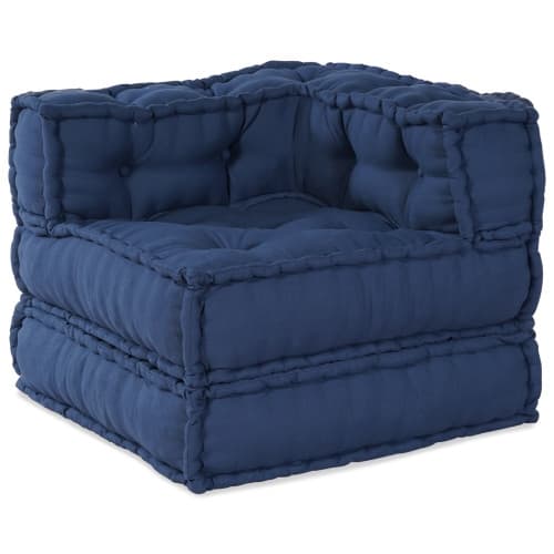 Modulpuff 2 st indigo tyg