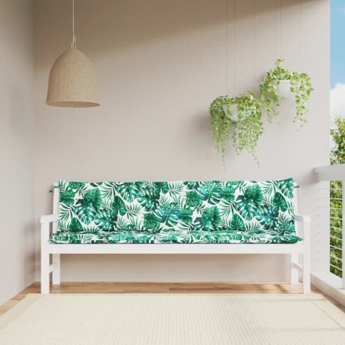 Bänkdynor för trädgården 2st marinblå 200x50x7cm oxfordtyg
