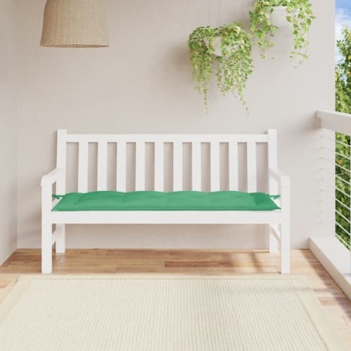 Bänkdyna för trädgården grön 150x50x7 cm oxfordtyg