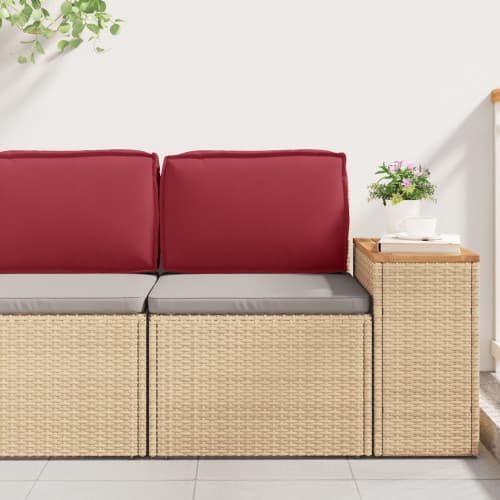 Palettkudde för ryggstöd Vinröd 50x40x12 cm Oxford-tyg