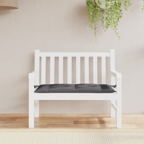 Bänkdyna för trädgården antracit 110x50x7 cm oxfordtyg