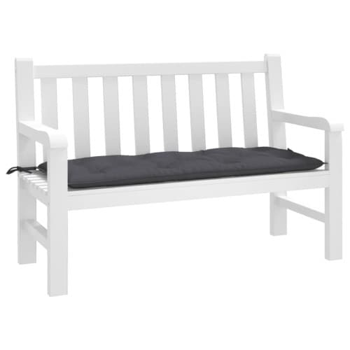 Bänkdyna för trädgården antracit 120x50x7 cm oxfordtyg