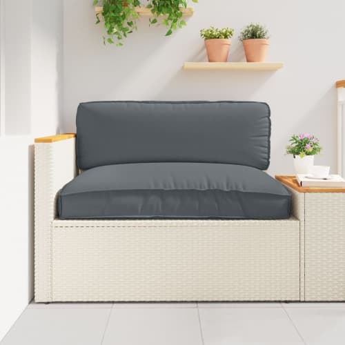 Pallkudde för sittande Antracit 120x80x12 cm Oxford tyg