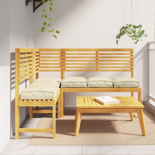 Pallkuddar för sitt 6 st Grädde 40x40x8 cm Oxford tyg