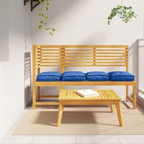 Pallkuddar för sittplats 4 pcs Kunglig Blå 40x40x8 cm Oxford Tyg